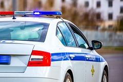 Друзья задержанного российского водителя устроили потасовку с ДПС
