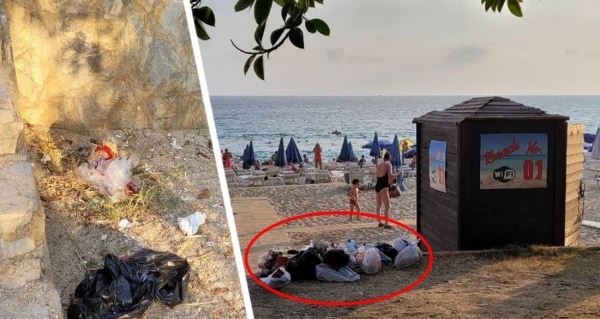 Главный пляж самого популярного у россиян курорта Турции превратился в помойку