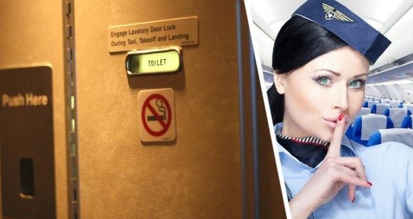 Стюардесса раскрыла необычный секрет таблички «Курение запрещено» на двери туалета